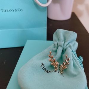 Tiffany & Co Olive Leaf Climber Earrings